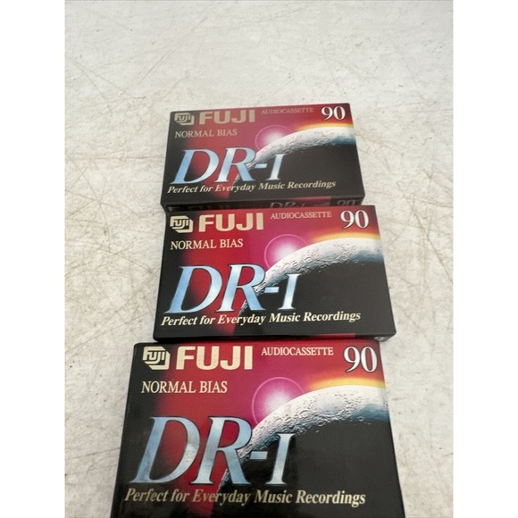 Fuji Audio Cassette DR-I Normal Bias 90 Minutes DR-1 Type 1 Lot Of 3 - Picture 5 of 7